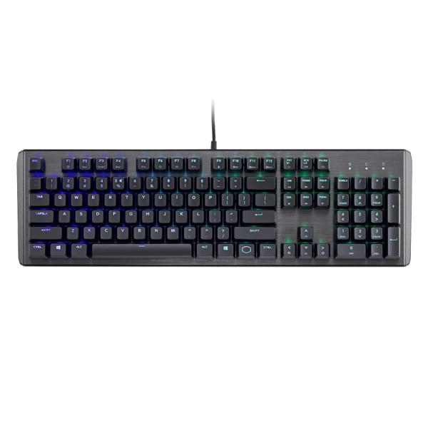 TECLADO GAMING RGB COOLER MASTER CK-550 V2 MECÁNICO ALÁMBRICO USB INGLÉS SWITCH MARRÓN CK-550-GKTM1-US