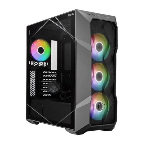 CASE GAMING RGB COOLER MASTER TD500 MAX MID TOWER VENTILADORES 4 DE 120MM CON FUENTE DE PODER INCLUIDA TD500V2-MGNN85-SL0