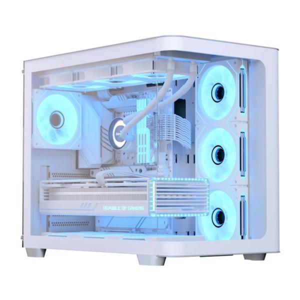 CASE GAMING RGB AEROCOOL P500C-G-WT-V1 MID TOWER VENTILADORES 4 DE 120MM CON VIDRIO LATERAL Y FRONTAL ACCM-PN01043.21