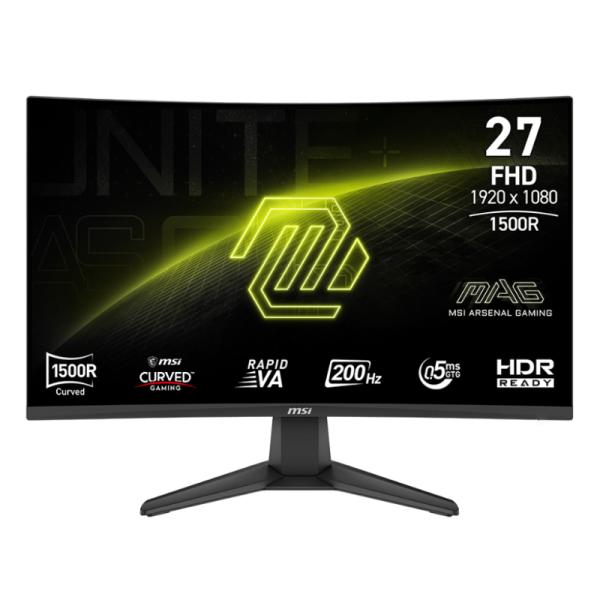 MONITOR GAMING MSI MAG 276CF E20 27" CURVO 1920 X 1080 200 HZ ANTI-GLARE HDMI Y DP 9S6-3CE11M-026