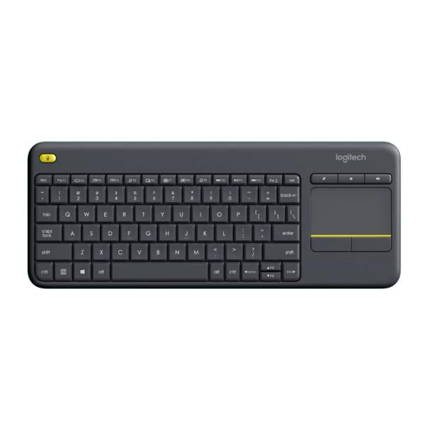 TECLADO LOGITECH K400 PLUS MEMBRANA INALÁMBRICO BLUETOOTH INGLÉS CON TOUCHPAD INTEGRADO 920-007119