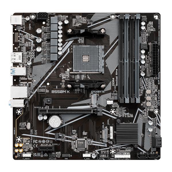 TARJETA MADRE GIGABYTE B550M K AM4 MICRO-ATX DDR4
