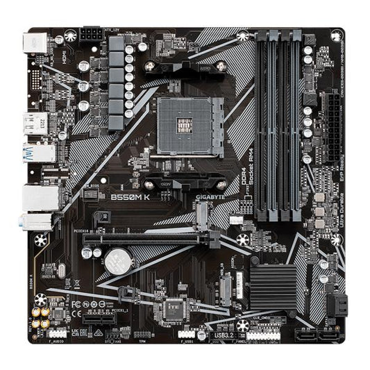 TARJETA MADRE GIGABYTE B550M K AM4 MICRO-ATX DDR4