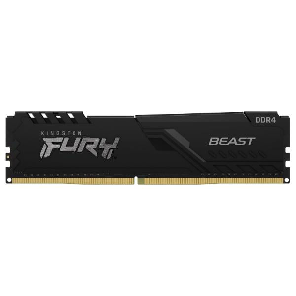 MEMORIA RAM PC 16GB KINGSTON KF432C16BB/16 DDR4 3200 MHZ CL16 1.35 V FURY BEAST, PERFIL BAJO, XMP, RYZEN READY DIMM 288 PINES