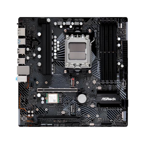 TARJETA MADRE ASROCK B650M PG LIGHTING WIFI AM5 MICRO-ATX DDR5 MB-B650MPGL W