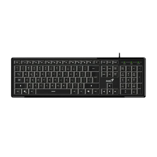 TECLADO GENIUS SLIMSTAR 820 MEMBRANA ALÁMBRICO USB ESPAÑOL 31310055401