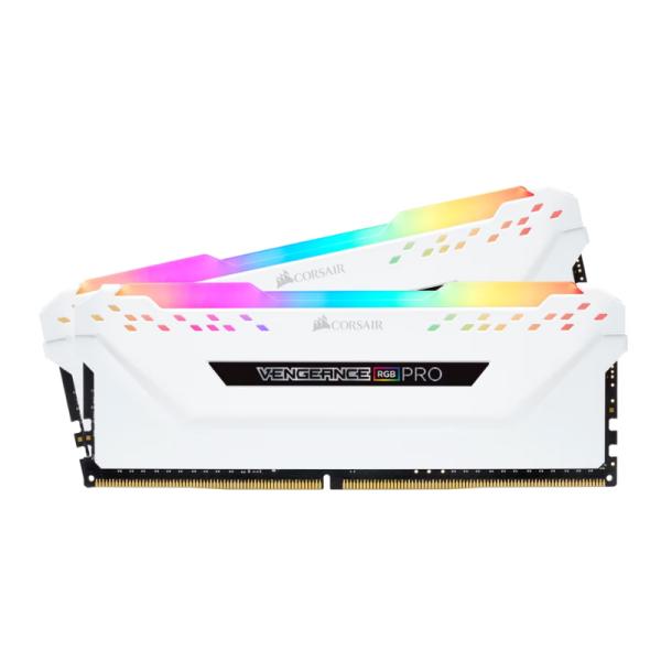 MEMORIA RAM PC 16GB(2 X 8GB) DDR4 3600MHZ CORSAIR VENGEANCE RGB PRO CMW16GX4M2D3600C18W