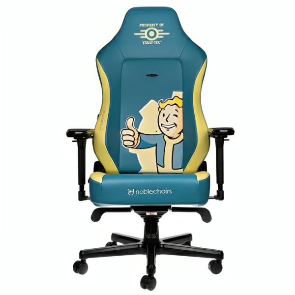 SILLA  GAMING NOBLECHAIRS  HERO EDICIÓN FALLOUT VAULT-TEC CUERO SINTÉTICO NBL-HRO-PU-FVT