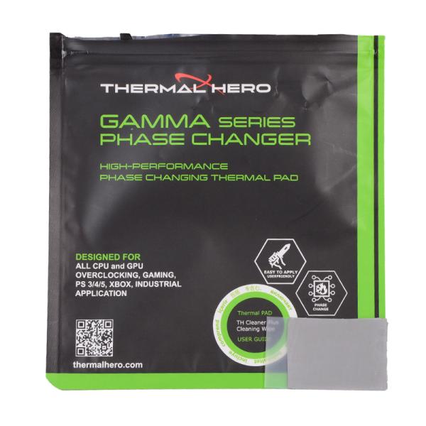 PARCHE TERMICO THERMAL HERO FASE GAMMA 40 X 40 X 0.2MM DENSIDAD 2,7 G/CM TEMPERATURA -60 ~ 130°C  TH-710044