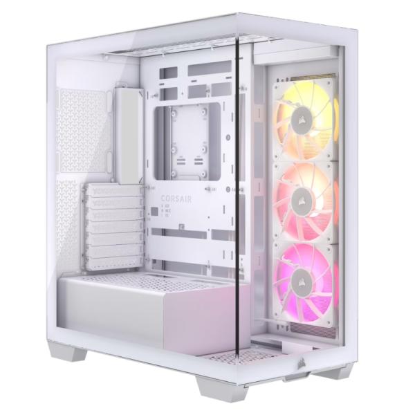 CASE RGB CORSAIR ICUE LINK 3500X TORRE MEDIA ACERO 3 ABANICOS LATERALES CC-9011281-WW