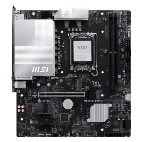 TARJETA MADRE MSI PRO H810M-B WIFI6E LGA 1851 MICRO ATX DDR5 911-7E64-003
