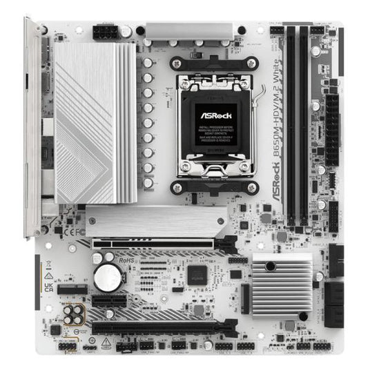 TARJETA MADRE ASROCK B650M-HDV/M.2 WHITE AM5 MICRO-ATX DDR5