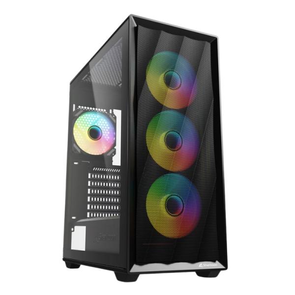 CASE RGB SHARKOON VK4 MID TOWER VENTILADORES 4 DE 120MM CON VIDRIO LATERAL 4044951044115