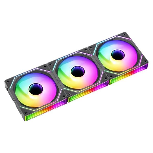 ABANICO ARGB FORMULA V LINE TRIPLE FAN AIR BRIDGE BK 120MM 4 PIN PWM + 3 PIN ARGB 4711401661016