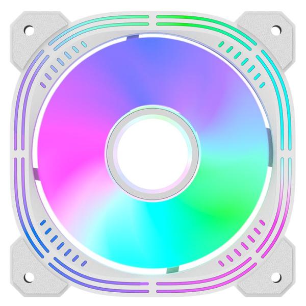 ABANICO ARGB FORMULA V LINE NULIGHT 12WH ARPW REVERSE 120 MM  4 PIN PWM + 3 PIN ARGB 4711401663003