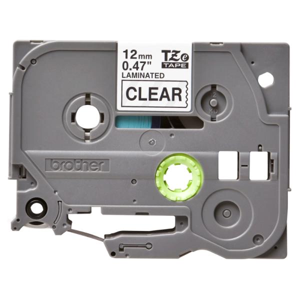 CINTAS DE ETIQUETADO X2 BROTHER TZE131 12MM X 8M COMPATIBLE CON P-TOUCH NEGRO SOBRE FONDO TRANSPARENTE