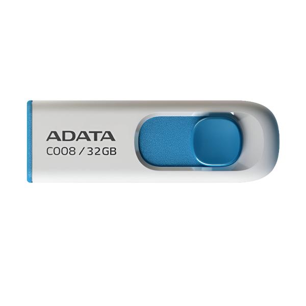 MEMORIA USB 2.0 32GB ADATA  WHITE+BLUE AC008-32G-RWE