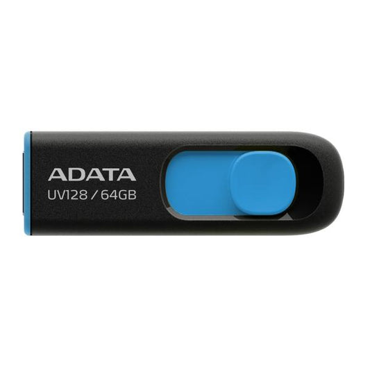MEMORIA USB 3.0 64GB ADATA BLACK+BLUE AUV128-64G-RBE